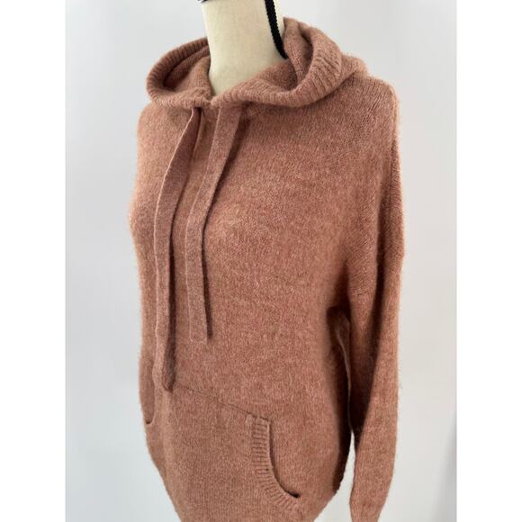 Madewell Hoodie Sweater Wilmington Heather Taffy Orange Small - Picture 2 of 9